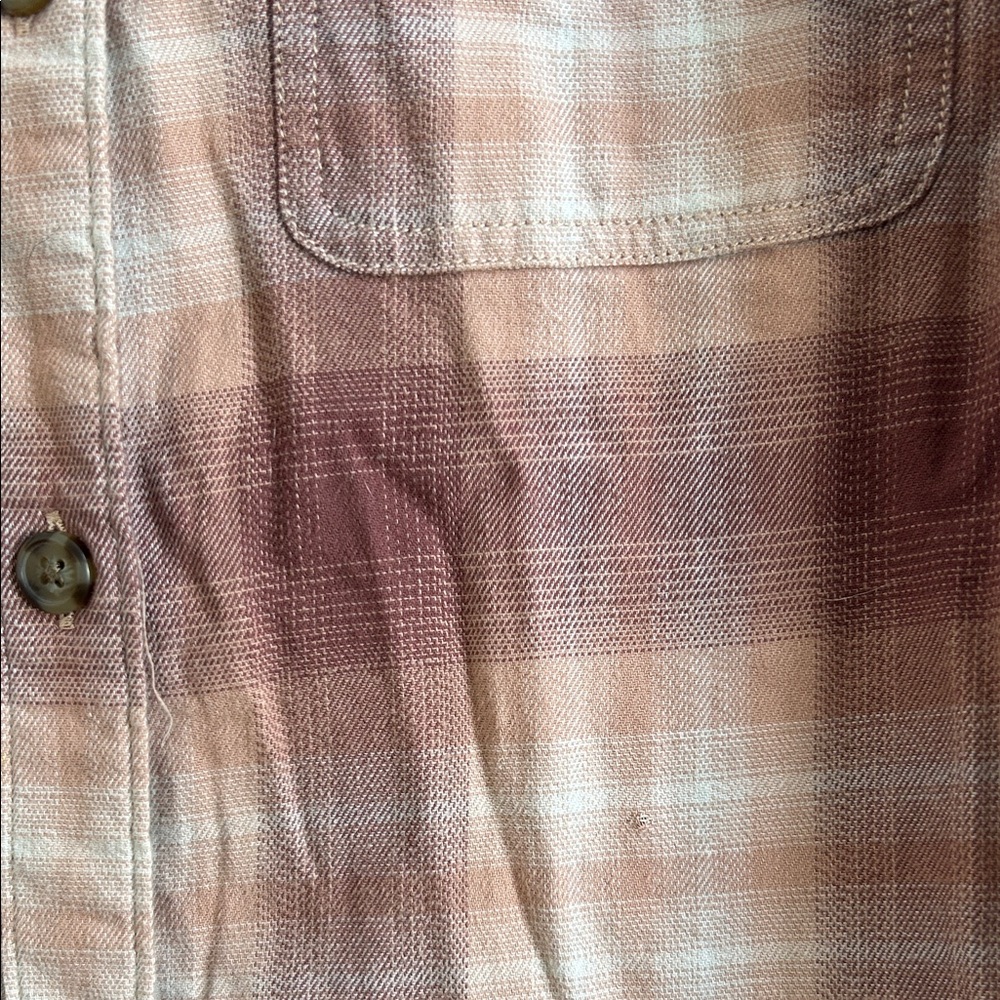 Carhartt Peaches and Cream Plaid flannel Shirt - Picture 5 of 5